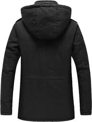  Мужская зимняя куртка Uoiuxc, чёрная цена и информация | Мужские куртки | kaup24.ee