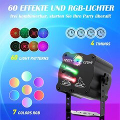 Walliebe Mini RGB stroboskoop, puldiga. Valgusprojektor hind ja info | Peokaunistused | kaup24.ee