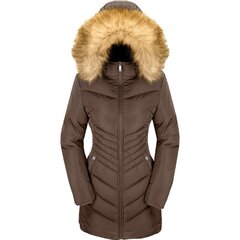 Зимняя парка для женщин Szory, коричневая цена и информация | Женские куртки | kaup24.ee