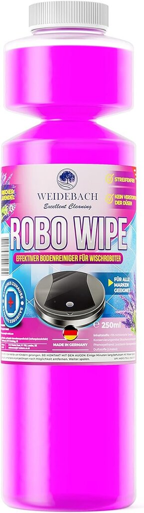 Weidebach® põrandapuhastusvahend robottolmuimejale, 250 ml цена и информация | Puhastusvahendid | kaup24.ee