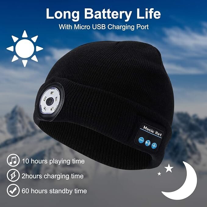 LED Shenkey muusikamüts Bluetoothiga hind ja info | Naiste mütsid ja peapaelad | kaup24.ee