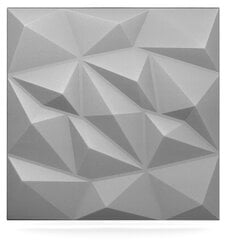 3D lae- ja seinapaneelid Deccart Brylant, 50x50 cm, 12 tk, hall hind ja info | Lae-, seinakaunistus elemendid | kaup24.ee