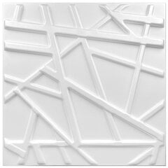 3D lae- ja seinapaneelid Deccart Line, 50x50 cm, 20 tk, valge hind ja info | Lae-, seinakaunistus elemendid | kaup24.ee