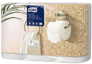 Туалетная бумага TORK Premium Extra Soft T4, 18,8м, 4 слоя, целлюлоза, 6 рулонов цена и информация | Туалетная бумага, бумажные полотенца | kaup24.ee