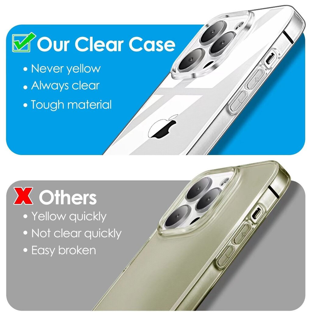 Box Premium 1,5 mm IPhone 12 Pro Max, must läbipaistev цена и информация | Telefoni kaaned, ümbrised | kaup24.ee