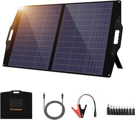 Портативная солнечная панель 100 Вт. цена и информация | Комплектующие для солнечных электростанций | kaup24.ee