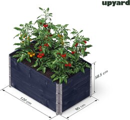 Ящик для растений-Upyard GardenBox набор из 3 предметов
120 х 80 х 58,5 см цена и информация | Вазоны для рассады и пересадки | kaup24.ee
