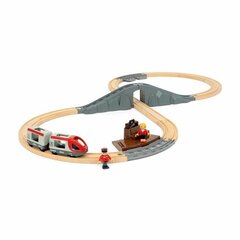 Железная дорога Brio Starter Travel Train Set цена и информация | Развивающий мелкую моторику - кинетический песок KeyCraft NV215 (80 г) детям от 3+ лет, бежевый | kaup24.ee