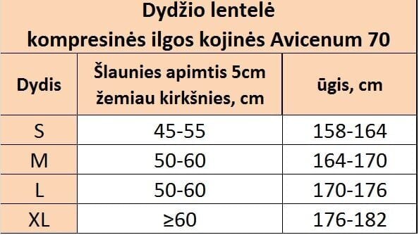 Kompressioonsukad Avicenum 70, 10-17 mm Hg, beež цена и информация | Naiste sokid | kaup24.ee