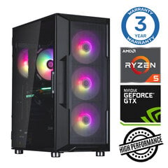 Intop Ryzen 5 5600X 16GB 250SSD M.2 NVME GTX1650 4GB no-OS hind ja info | Lauaarvutid | kaup24.ee