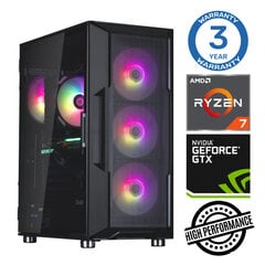 INTOP Ryzen 7 5700X 16GB 1TB SSD M.2 NVME GTX1650 4GB no-OS цена и информация | Стационарные компьютеры | kaup24.ee