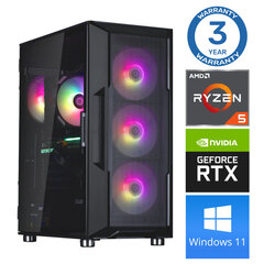 Intop Ryzen 5 5500 16GB 250SSD M.2 NVME RTX3050 6GB WIN11 цена и информация | Стационарные компьютеры | kaup24.ee