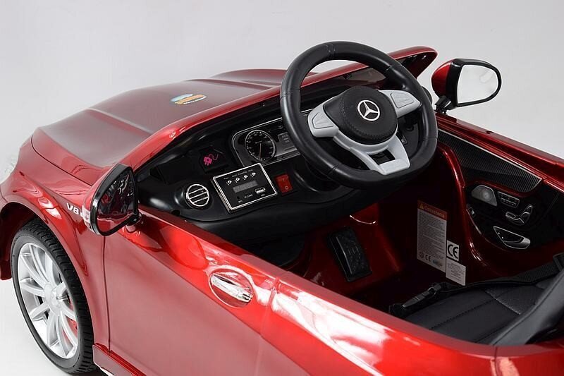 Kahekohaline elektriauto Mercedes S63 AMG, punane цена и информация | Laste elektriautod | kaup24.ee