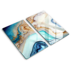 Klaasist Lõikelaud Mitmevärviline marmor, 2x30x52 cm hind ja info | Lõikelauad | kaup24.ee