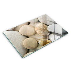 Klaasist Lõikelaud Ovaalsete kivide muster, 80x52 cm цена и информация | Разделочная доска | kaup24.ee