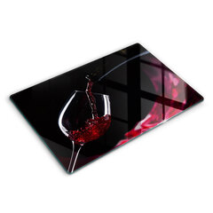 Klaasist Lõikelaud Klaas punast veini, 80x52 cm цена и информация | Разделочная доска | kaup24.ee