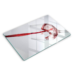 Klaasist Lõikelaud punane vein, 80x52 cm hind ja info | Lõikelauad | kaup24.ee