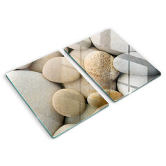 Klaasist Lõikelaud Ovaalsete kivide muster, 2x40x52 cm hind ja info | Lõikelauad | kaup24.ee
