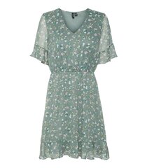 Vero Moda женское платье 10306038*01, зелёный/белый 5715518229090 цена и информация | Платья | kaup24.ee