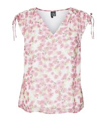 Vero Moda женская блузка 10306033*02, белый/розовый 5715518226648 цена и информация | Женские блузки, рубашки | kaup24.ee