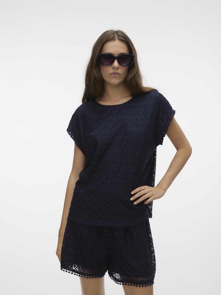 Vero Moda T-särk naistele 10304457*01, sinine 5715513172155 hind ja info | Naiste T-särgid, topid | kaup24.ee