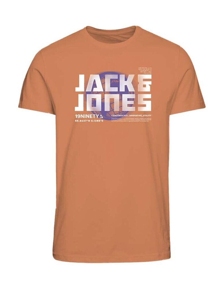 Jack & Jones T-särk lastele 12256935*01, oranž 5715515004386 цена и информация | Poiste särgid | kaup24.ee