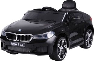 Ühekohaline elektriauto lastele BMW 6 GT, must hind ja info | Laste elektriautod | kaup24.ee