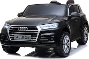 Kahekohaline elektriauto lastele Audi Q5, must цена и информация | Электромобили для детей | kaup24.ee