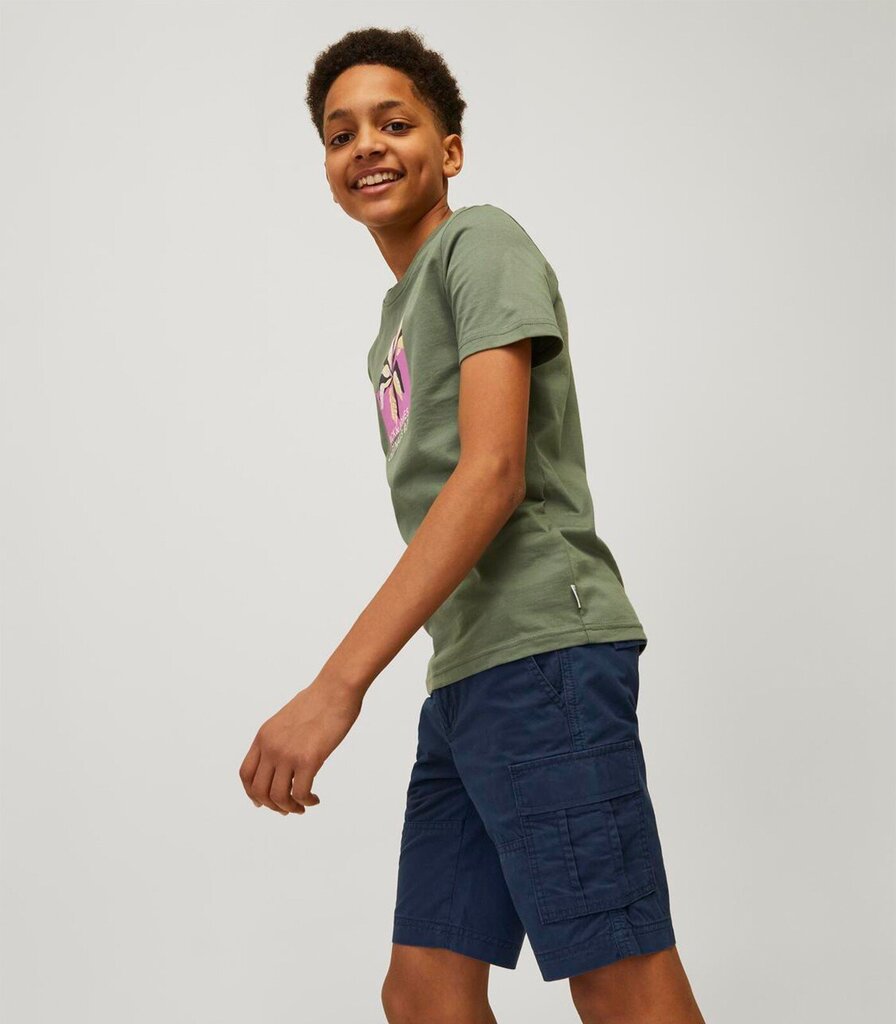 Jack & Jones lühikesed püksid poistele 12254171*02, sinine 5715514844532 цена и информация | Poiste lühikesed püksid | kaup24.ee