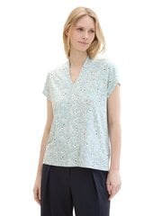 Tom Tailor женская блузка 1041548*35293, светло-зелёный/белый 4067672584203 цена и информация | Женские блузки, рубашки | kaup24.ee