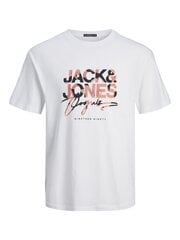 ---Jack & Jones meeste T-särk 12255517*02, valge 5715519706637 цена и информация | Мужские футболки | kaup24.ee