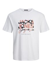 Jack & Jones T-särk meestele 12255517*02, valge 5715519706637 hind ja info | Meeste T-särgid | kaup24.ee