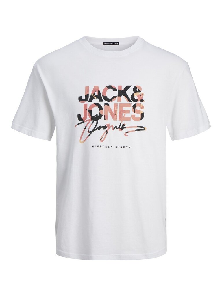 ---Jack & Jones meeste T-särk 12255517*02, valge 5715519706637 цена и информация | Meeste T-särgid | kaup24.ee