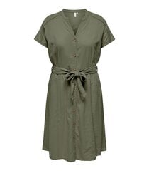 Only Carmakoma женское платье 15319393*01, зелёное, 5715517830211 цена и информация | Платья | kaup24.ee