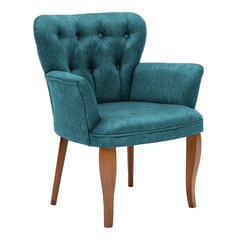 Tugitool Kalune Design Paris Walnut Wooden, sinine/pruun цена и информация | Кресла в гостиную | kaup24.ee