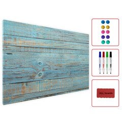 Metallist magnettahvel Blue Desk, 60x40 cm hind ja info | Kirjatarbed | kaup24.ee