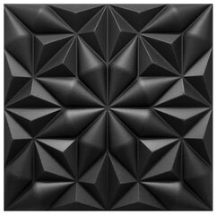 3D lae- ja seinapaneel Deccart Must Onyx 2m2, 8tk hind ja info | Lae-, seinakaunistus elemendid | kaup24.ee