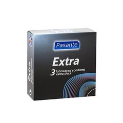 Kondoomid Pasante Extra Safe, 3 tk hind ja info | Kondoomid | kaup24.ee