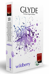 Презервативы Glyde ultra wildberry, веганские 10 шт. цена и информация | Презервативы | kaup24.ee