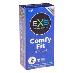 Презервативы EXS comfy fit, веганские, 12 шт. цена и информация | Презервативы | kaup24.ee