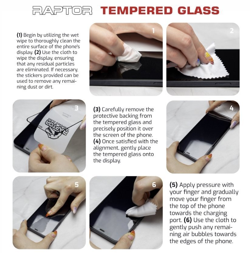 Swissten Raptor Diamond Ultra Clear Full Face Tempered Glass hind ja info | Ekraani kaitsekiled | kaup24.ee