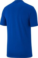 Nike meeste T-särk Team Club 19 Tee SS, sinine, M hind ja info | Jalgpalli varustus ja riided | kaup24.ee