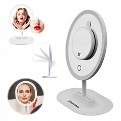 Зеркало косметическое HS-ML03 LED белое цена и информация | Косметички, косметические зеркала | kaup24.ee