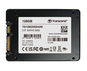 Transcend TS128GSSD420I hind ja info | Sisemised kõvakettad (HDD, SSD, Hybrid) | kaup24.ee