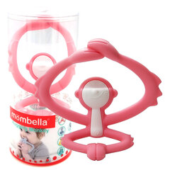 MOMBELLA Успокаивающий жевательный игрушка обезьянка розовая цена и информация | Прорезыватели | kaup24.ee