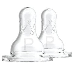 Соска для бутылочки Dr. Brown's стандартного уровня для прематюров - для недоношенных 2 штуки. цена и информация | Бутылочки и аксессуары | kaup24.ee