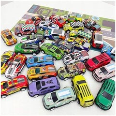 Autod mänguautod mootoriga metallist kaart lastele 50 tk. hind ja info | Poiste mänguasjad | kaup24.ee