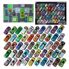 Autod mänguautod mootoriga metallist kaart lastele 50 tk. hind ja info | Poiste mänguasjad | kaup24.ee