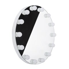 Зеркало для макияжа со светодиодной подсветкой Beuty Line Hollywood 70 см, белое цена и информация | Зеркала | kaup24.ee