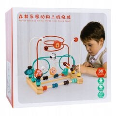 Pusle sorteerija puidust labürint loomaaed Montessori цена и информация | Игрушки для малышей | kaup24.ee